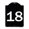 Signmission Designer Series Sign-Sign W/ Number Heavy-Gauge Aluminum Sign, 24" x 18", BW-1824-22904 A-DES-BW-1824-22904 - alternate 1